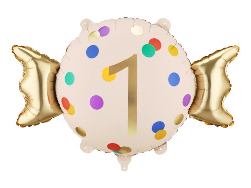 Foil balloon Candy ''1'', 61x37 cm, mix Foil balloon Candy ''1'', 61x37 cm, mix