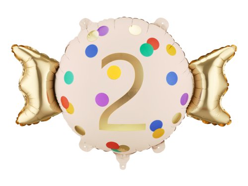 Foil balloon Candy ''2'', 61x37 cm, mix Foil balloon Candy ''2'', 61x37 cm, mix
