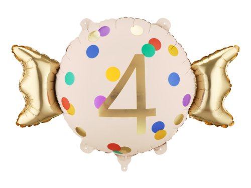 Foil balloon Candy ''4'', 61x37 cm, mix Foil balloon Candy ''4'', 61x37 cm, mix