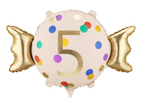 Foil balloon Candy ''5'', 61x37 cm, mix Foil balloon Candy ''5'', 61x37 cm, mix