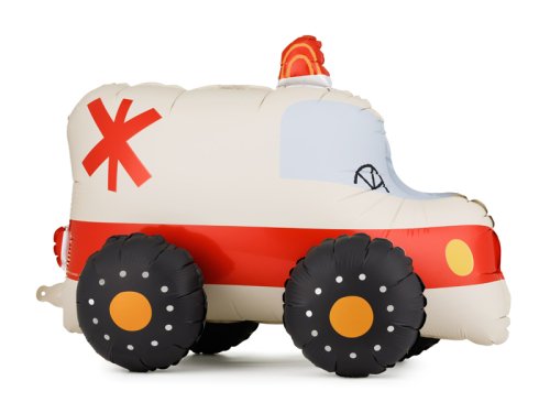 Standing foil balloon Ambulance, 68x48 cm, mix Standing foil balloon Ambulance, 68x48 cm, mix