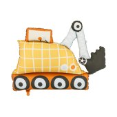 Foil balloon Excavator, 93x68 cm, mix