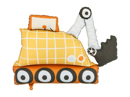 Foil balloon Excavator, 93x68 cm, mix Foil balloon Excavator, 93x68 cm, mix