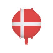 Foil balloon Danish Flag, 35 cm, mix