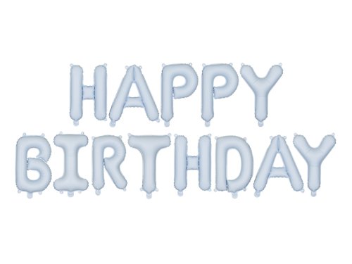 Foil Balloon Happy Birthday, 340x35cm, blue Foil Balloon Happy Birthday, 340x35cm, blue