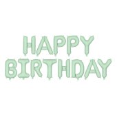 Foil Balloon Happy Birthday, 340x35cm, green