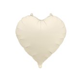 Foil Balloon Heart, 45cm, light warm grey