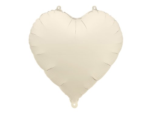 Foil Balloon Heart, 45cm, light warm grey Foil Balloon Heart, 45cm, light warm grey
