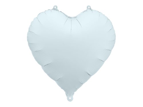 Foil Balloon Heart, 45cm, misty blue