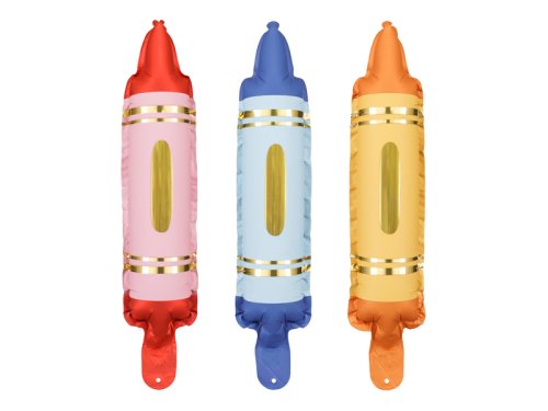 Foil balloons for garlands Crayons, set, 7x30 cm Foil balloons for garlands Crayons, set, 7x30 cm