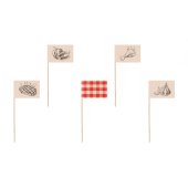 Food pickers BBQ, 15 cm, mix (1 pkt / 12 pc.)