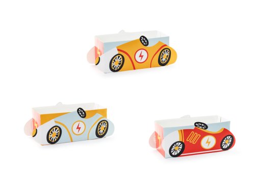 Boxes for snacks Cars, mix (1 pkt / 3 pc.) Boxes for snacks Cars, mix (1 pkt / 3 pc.)