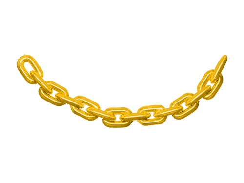 Foil balloon garland Chain, gold (1 pkt / 14 pc.) Foil balloon garland Chain, gold (1 pkt / 14 pc.)