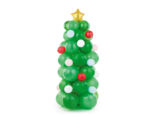 Balloon bouquet - Christmas tree, mix, 65x161 cm