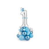 Balonu pušķis Numurs , zils, 90x140cm