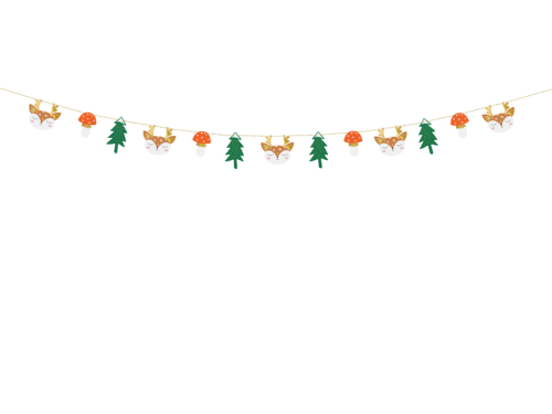 Paper garland Forest, mix, 1.7m Paper garland Forest, mix, 1.7m