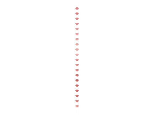 Garland Hearts, rosegold, 3 m Garland Hearts, rosegold, 3 m