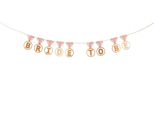 Banner Rings ''Bride to be'', mix, 2.5 m Banner Rings ''Bride to be'', mix, 2.5 m