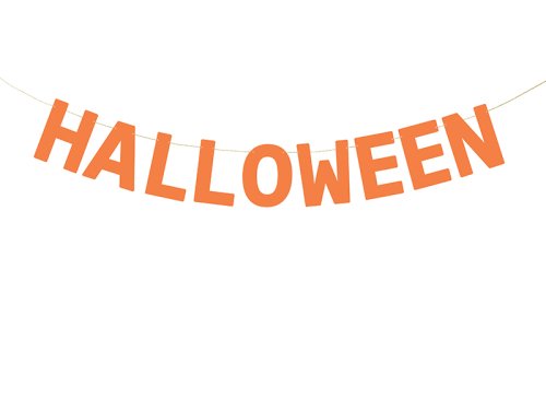Banner Halloween, 2.5 m, orange Banner Halloween, 2.5 m, orange