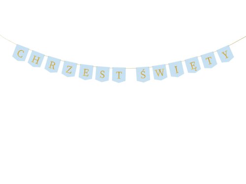 Banner ''Chrzest Święty'', 2 m, light blue Banner ''Chrzest Święty'', 2 m, light blue
