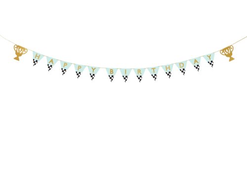 Banner Happy Birthday Trophy Cup, 2.5 m, mix Banner Happy Birthday Trophy Cup, 2.5 m, mix