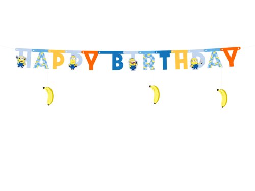 Banner Happy Birthday Minions, 50x153 cm Banner Happy Birthday Minions, 50x153 cm