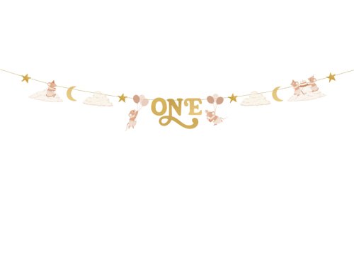 Banner One Mice, 300 cm, beige-gold Banner One Mice, 300 cm, beige-gold