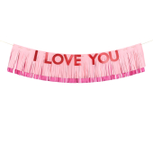 Banner I Love You, 150x30 cm, mix