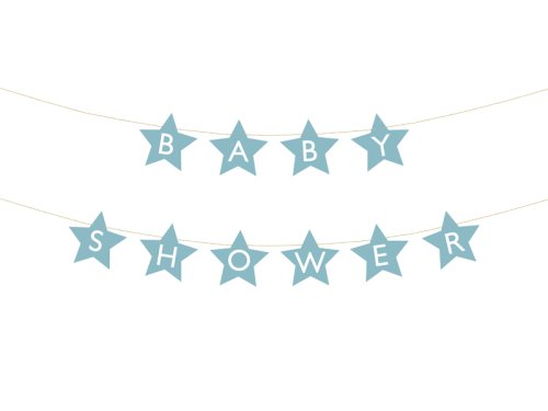 Baner Baby shower, 290x16.5 cm, light blue Baner Baby shower, 290x16.5 cm, light blue