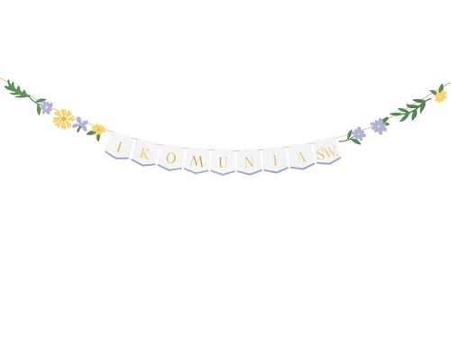 Banner I Komunia Św., mix, 300x13 cm Banner I Komunia Św., mix, 300x13 cm
