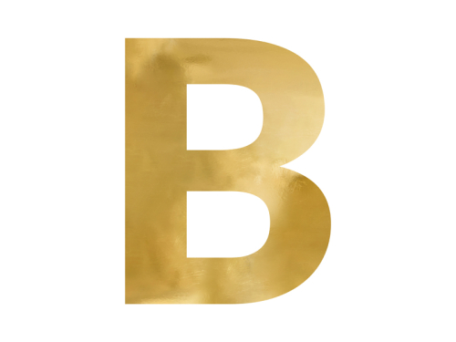 Mirror letter ''B'', gold, 47x60 cm Mirror letter ''B'', gold, 47x60 cm