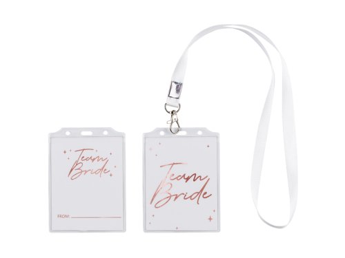 Team Bride Badge, 8,7x12,5cm (1 pkt / 4 pc.) Team Bride Badge, 8,7x12,5cm (1 pkt / 4 pc.)
