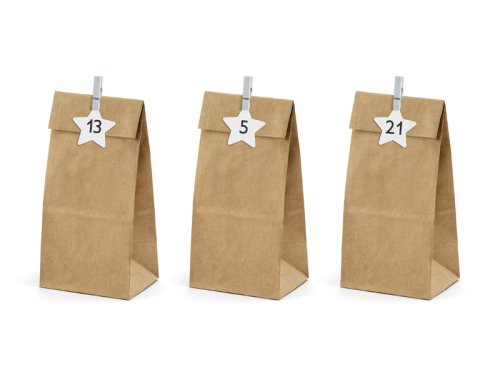 Advent calendar Bags, craft (1 pkt / 24 pc.) Advent calendar Bags, craft (1 pkt / 24 pc.)
