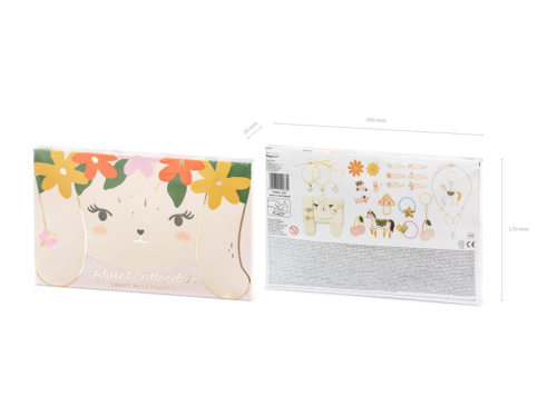 Advent Calendar with filling - Rabbit Organizer, mix Advent Calendar with filling - Rabbit Organizer, mix