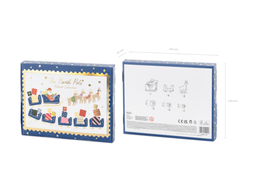 Advent calendar Santa's Sled, mix Advent calendar Santa's Sled, mix