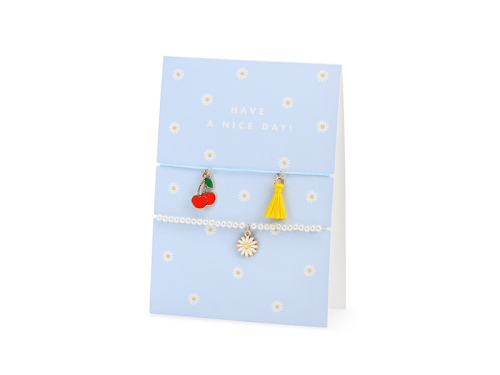Card with bracelets Have a nice day!, 10.5x14.8cm Card with bracelets Have a nice day!, 10.5x14.8cm