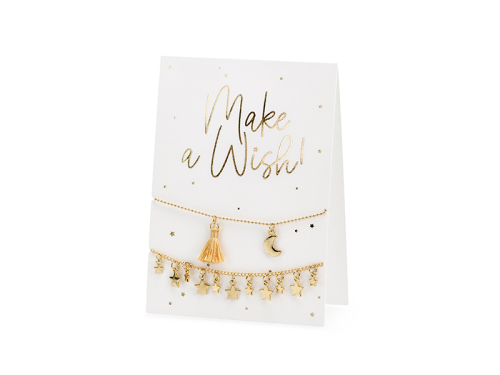 Card with bracelets Make a wish!, 10.5x14.8cm Card with bracelets Make a wish!, 10.5x14.8cm