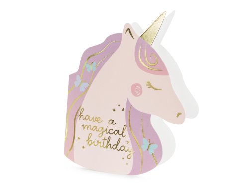 Birthday Card Unicorn, mix, 15x18.5cm Birthday Card Unicorn, mix, 15x18.5cm