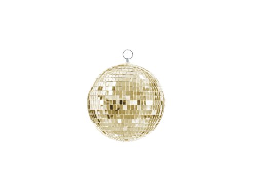 Hanging decoration Disco ball, gold, 20 cm Hanging decoration Disco ball, gold, 20 cm