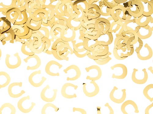 Confetti Horseshoes, gold, approx 15g Confetti Horseshoes, gold, approx 15g