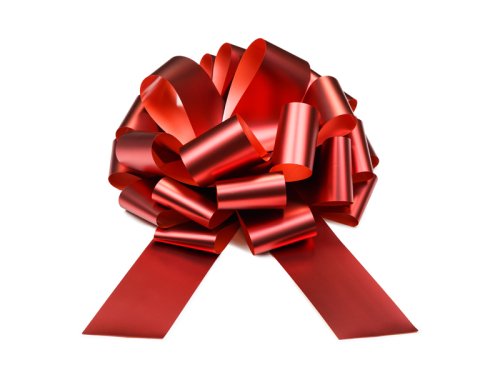 DIY decorative bow, red, 30 cm DIY decorative bow, red, 30 cm