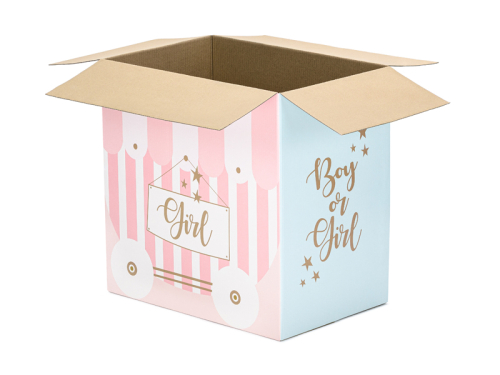 Balloons box - Boy or Girl, 60x40x60cm (1 pkt / 5 pc.) Balloons box - Boy or Girl, 60x40x60cm (1 pkt / 5 pc.)