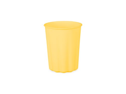 Plastic cups Frill, 220 ml, yellow (1 pkt / 4 pc.)