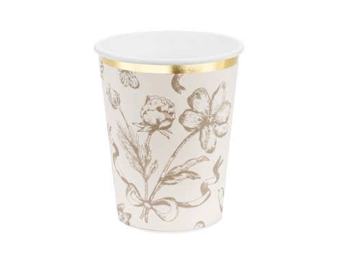 Flowers Cups, mix, 220 ml (1 pkt / 6 pc.)