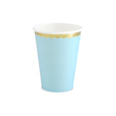 Cups, light blue, 220ml (1 pkt / 6 pc.)