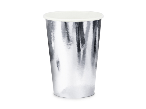 Cups, silver, 220ml (1 pkt / 6 pc.) Cups, silver, 220ml (1 pkt / 6 pc.)