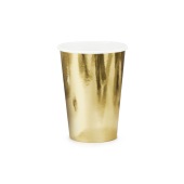Cups, gold, 220ml (1 pkt / 6 pc.)