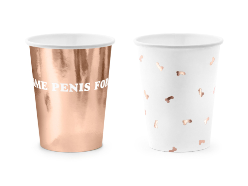 Paper cups Same penis forever, mix, 220ml (1 pkt / 6 pc.) Paper cups Same penis forever, mix, 220ml (1 pkt / 6 pc.)