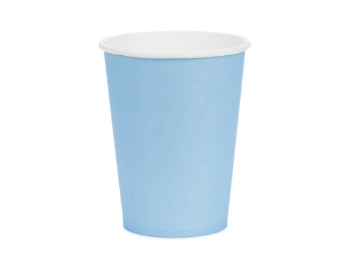 Paper Cups, light blue, 250ml (1 pkt / 6 pc.) Paper Cups, light blue, 250ml (1 pkt / 6 pc.)