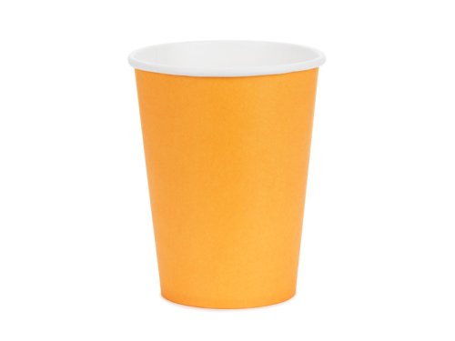 Paper Cups, light orange, 250ml (1 pkt / 6 pc.) Paper Cups, light orange, 250ml (1 pkt / 6 pc.)